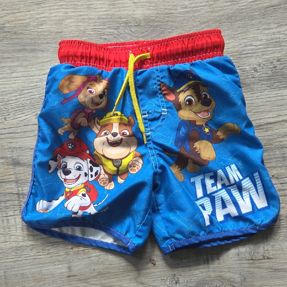 Paw Patrol Team Paw Blue and Red Shorts